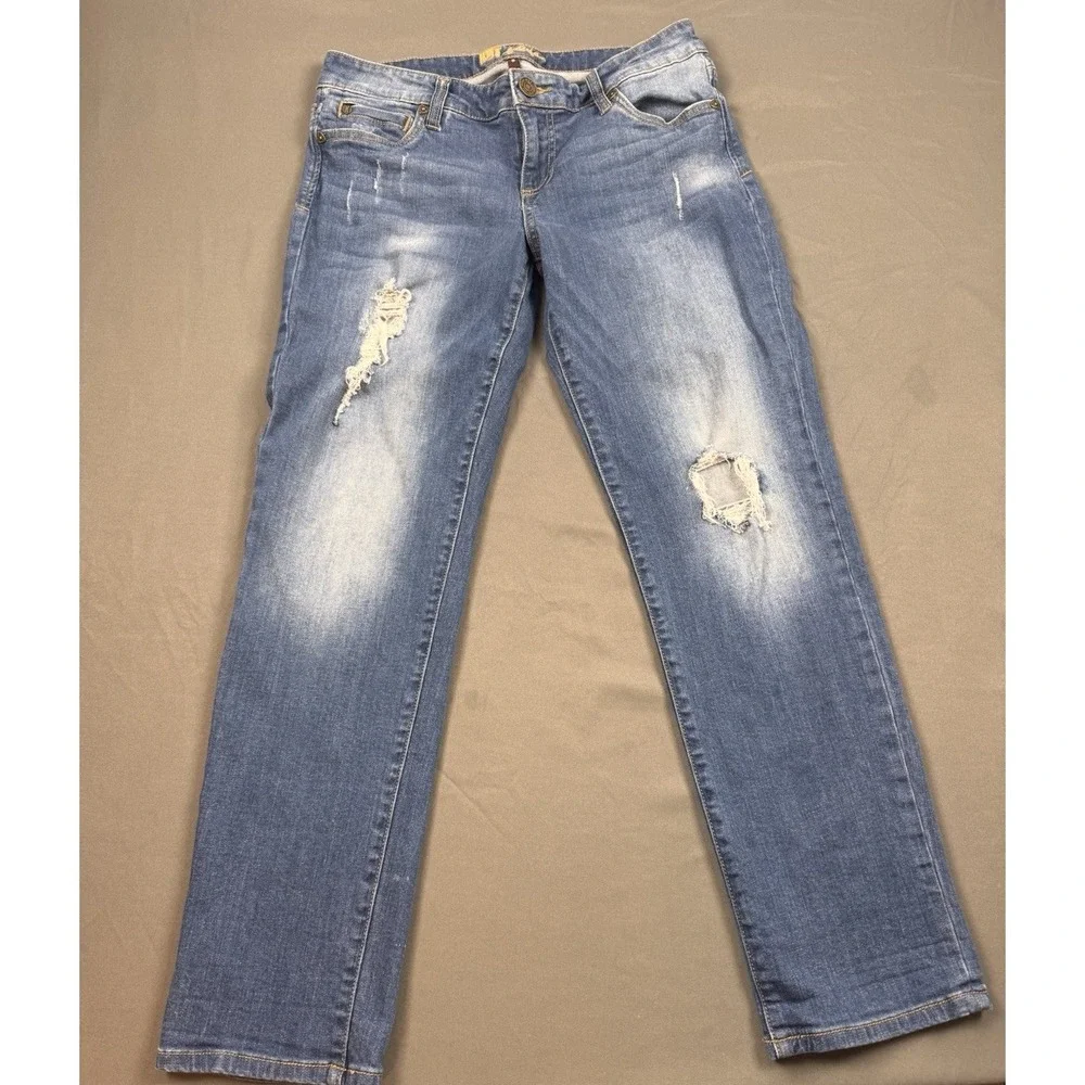 KUT FROM THE‎ KLOTH Jeans Blue Wash Distressed Womens Size 8